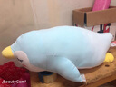 藝樂坊 毛絨玩具企鵝抱枕娃娃公仔女孩布偶生日禮物兒童玩偶睡覺靠墊 藍(lán)色 70厘米 曬單實(shí)拍圖