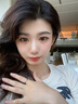 GEVILANG贈送證書(shū)莫桑鉆銀戒指閨蜜七夕情人節禮物送女友老婆表白生日銀飾 六爪莫桑鉆戒指【刻字選項】 曬單實(shí)拍圖