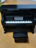 曲美思鋼琴模型生日禮物木質(zhì)仿真迷你立式鋼琴模型擺件光亮烤漆女朋友 黑色立式鋼琴【天空之城】一 曬單實(shí)拍圖