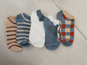 雅鹿襪子女短襪春秋季條紋格子短襪淺口低幫透氣運動(dòng)襪學(xué)生短筒襪 格子女船襪-隨機 5雙 曬單實(shí)拍圖