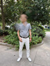 MULONG PRO男牛仔褲九分褲夏季輕商務(wù)修身小腳褲韓版小直筒透氣高彈力休閑褲 白色 30 曬單實(shí)拍圖