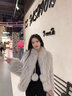 傲列輕奢品質(zhì)2024新款狐貍毛皮草外套短款女椰蓉奶球車(chē)條編織毛球 白色 均碼 曬單實(shí)拍圖