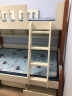优漫佳 床儿童床上下铺床双层床高低床儿童房家具地中海实木框架子母床 (白)上下床+三抽拖床 1.2*1.9米 实拍图