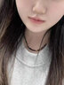 Amber Lollipop青金石項鏈女士寶石頸鏈串珠鎖骨鏈生日七夕情人節(jié)禮物送女友老婆 曬單實拍圖