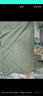 名創(chuàng)優(yōu)品（MINISO）純棉t恤男夏季2025新款衣服青少年親膚透氣時尚寬松大碼冰感短袖 棕櫚綠(生機胸標) S 165 (男女同款) 曬單實拍圖