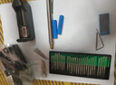 美耐特小型迷你電磨筆雕刻筆玉石雕刻機(jī)拋光打磨根木雕刻字筆微型磨光機(jī) 充電式不銹鋼雕刻筆（雙電配置） 曬單實(shí)拍圖