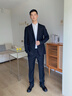 報喜鳥(niǎo)西服套裝男裝【納米防護】秋季純羊毛男士時(shí)尚商務(wù)正裝西服褲子男 黑色 50 A(180/100) /請備注腰圍或褲子 曬單實(shí)拍圖