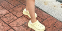 斯凱奇（SKECHERS）七夕禮物洞洞鞋女士夏季泡泡鞋外穿包頭透氣軟底涼拖鞋輕便沙灘鞋 曬單實拍圖