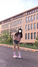 素織錦短袖女t恤女衣服女裝夏季潮流寬松大碼T恤韓版半袖女生上衣 字母貓咪短袖【黑拼粉】 L 【建議110-125斤】 曬單實(shí)拍圖