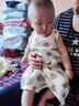 金日滿嬰兒衣服夏季薄款連體衣新生兒爬服寶寶紗布吊帶哈衣夏裝無(wú)袖 可愛(ài)小熊[建議拍大一碼] 80CM 曬單實(shí)拍圖