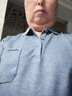 恒源祥春秋季長袖t恤男士純棉中老年寬松翻領爸爸衣服體恤POLO衣衫 HYXC30-2311紅色 L 170(建議120-140斤) 曬單實拍圖