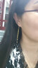 千影珠寶 黃金耳環(huán)女款長流蘇耳墜轉(zhuǎn)運珠AU750真金首飾18K金耳鉤彩金時尚新款串珠耳飾送情人送女友 AU750耳飾 專柜 曬單實拍圖
