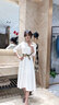 塞德勒晚禮服裙2025新款高貴優(yōu)雅中長(zhǎng)款年會(huì)宴會(huì)聚會(huì)連衣裙女伴娘服 白色 XL 曬單實(shí)拍圖