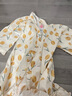 富朵純棉紗布睡裙女夏款七分袖裙子甜美開(kāi)衫和服卡通學(xué)生浴袍 黃色 M (158-165cm 115斤左右) 曬單實(shí)拍圖