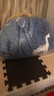 北極絨牛奶絨被套單件兒童法蘭絨珊瑚絨加絨宿舍單人被罩150x200x230 熊熊白云 2.0米床四件套/被套220*240cm 曬單實(shí)拍圖