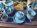 艾瑩嘉 龍泉青瓷茶具套裝高檔梅子青哥窯冰裂紋開(kāi)片弟窯大師王武青瓷茶具辦公室收藏送禮 25件套-哥窯梅子青鐵線 曬單實(shí)拍圖