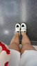 PIPH真皮老爹鞋女2025春季新款女鞋子厚底內增高運動休閑鞋百搭旅游鞋 黑色【單里】WZZS6616 36 曬單實拍圖