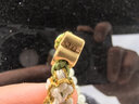 中國黃金（CHINA GOLD）足金桃花黃金手鏈女士轉(zhuǎn)運(yùn)珠和田玉手串七夕情人節(jié)禮物送女友生日 黃金桃花手鏈驚喜禮物【京速達(dá)】 曬單實(shí)拍圖