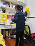 FSHE2025牛仔外套女中長款百搭韓版顯瘦寬松休閑風衣外套女上衣秋冬 藍色 2XL 曬單實拍圖