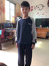 G.DUCKKIDS男童運動套裝春秋款2023新款中大兒童4-15歲拼接衛(wèi)衣純棉束腳長褲 曬單實拍圖