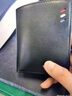 WILLIAMPOLO保羅男士錢(qián)包短款超薄迷你真皮駕駛證皮套行駛證牛皮小卡包皮夾子 黑色-真皮 曬單實(shí)拍圖