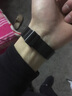 EPOCH艾?？耸直肀∧惺⒈硪构庾园l(fā)光防水男表休閑商務(wù)復古小秒盤 黑色+藍燈+皮帶+黑盤 曬單實拍圖