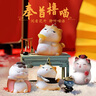妖嬈貓貓咪桌面擺件辦公室女孩生日禮物女生高級(jí)感送女朋友實(shí)用文創(chuàng)禮品 故宮御貓一套四只+精美禮盒 曬單實(shí)拍圖