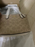 蔻馳（COACH） 女包奢侈品CITY迷你托特包女士斜挎手提包七夕情人節(jié)禮物 沙黃色配白色CW032IMXDM 曬單實拍圖