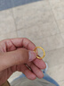 周九喜 CHOW JIU XI足金999紫荊花黃金戒指古法素圈戒情侶對戒純金送女友老婆520禮物 足金紫荊花戒指 12號 足金紫荊花戒指金重約5克 曬單實拍圖