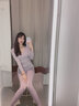 卡森蘭秋衣女莫代爾保暖內(nèi)衣女士線衣薄款圓領(lǐng)棉毛衫打底上衣單件 583粉色單衣 L 曬單實(shí)拍圖
