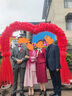 恒源祥連衣裙奢華女士秋冬季喜婆婆婚宴裝2025新款假兩件氣質(zhì)連衣裙 婚宴裝酒紅 2XL 曬單實拍圖