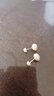 韓裴內思s925銀珍珠雙面耳釘旋擰螺絲耳針耳骨釘睡覺(jué)免摘小耳釘耳飾 雙面珍珠耳釘·大號 曬單實(shí)拍圖