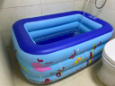 水迪儿童充气游泳池家用小孩沐浴戏水池洗澡池宝宝海洋球池 1.3米三层儿童戏水-电泵 实拍图