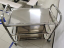 康迪普 加厚不銹鋼推車80*48*86cm多層手推車器械換藥儀器工具小推車 二層特大號 曬單實拍圖