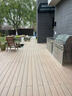 耐堅塑木地板戶(hù)外露臺木塑地板室外防腐木pvc塑料地板陽(yáng)臺庭院花園板 共擠條紋款/柚木色/25厚 【4米一根】 曬單實(shí)拍圖