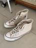 匡威（Converse）高幫帆布鞋  1970s三星標(biāo) 運動休閑鞋子 復(fù)古板鞋 162053 38 曬單實拍圖
