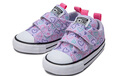 匡威Converse 童鞋All Star嬰童愛(ài)心滿(mǎn)印低幫帆布鞋魔術(shù)貼兒童學(xué)步鞋 曬單實(shí)拍圖