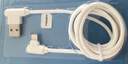 品勝（PISEN）蘋(píng)果數據線(xiàn)雙彎頭iPhone14充電線(xiàn)手機快充線(xiàn)器16/15/13/12/11平板iPad電源線(xiàn)游戲手游L型lightning 蘋(píng)果USB雙彎頭數據線(xiàn) 蘋(píng)果5-14通用 1米白色 曬單實(shí)拍圖