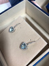 rarebeauty【元旦新年禮物送女友老婆】海洋之心耳釘女士海藍寶耳飾品耳墜 順豐閃發(fā)-金耳環(huán) 曬單實(shí)拍圖