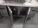志高（CHIGO）冷藏工作台商用操作台冰柜保鲜工作台厨房操作台奶茶设备平冷水吧台卧式冰箱冰柜冷柜冷藏柜 隐藏黑把手款-1.2*0.6（双温） 实拍图