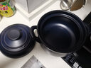 凱得寶（K+dep） 日本日式砂鍋燉鍋陶瓷煲湯鍋煲仔飯家用沙鍋明火耐高溫石鍋 百潔布+二代鍋藍(lán)色 3.5L 曬單實(shí)拍圖