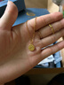 中國(guó)黃金（CHINA GOLD）福牌黃金項(xiàng)鏈女足金吊墜實(shí)用七夕情人節(jié)禮物送女友老婆紀(jì)念驚喜 足金福牌吊墜+贈(zèng)S925金色鏈 曬單實(shí)拍圖