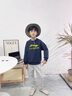 LI-NING KIDS李寧男童套裝春秋薄款兒童帥氣潮流衛(wèi)衣寬松透氣衛(wèi)褲運動服兩件套 海軍藍衛(wèi)衣套裝【春秋款】 160 cm 曬單實拍圖