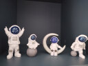 居物谣 宇航员摆件小太空人模型书房摆件书柜办公室摆件桌面生日礼物 星空蓝四件套 实拍图