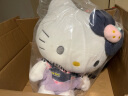 Hello kitty 正版凯蒂猫公仔猫咪玩偶毛绒玩具安抚布娃娃靠垫枕头 送女友老婆男女孩520情人节生日礼物女生礼品陪睡觉抱枕 40cm紫色牛仔裙 实拍图