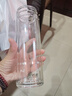 希諾雙層玻璃杯2025新款杯子辦公室車(chē)載水杯男女士抗菌泡茶杯 410ML 鋼本色XN-9387 曬單實(shí)拍圖