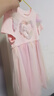 迪士尼女童連衣裙夏女孩2025新款?lèi)?ài)莎公主裙裙子網(wǎng)紗裙LX82124 粉120 曬單實(shí)拍圖