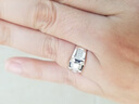 鑫萬福七夕禮物 PT鉑金鉆石男戒/鉆戒/結(jié)婚戒指紀(jì)念日送老公送父親生日 Pt950鉑金共24分【約4.5g】 曬單實(shí)拍圖