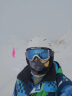UVEX athletic滑雪镜 德国优维斯进口男女滑雪眼镜超清防雾可卡近视镜 FM 5505202230 哑光黑-绿.S2 实拍图