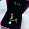 周大福雪花鈴鐺黃金項(xiàng)鏈(工費(fèi)380)40cm約7.3g EOF91 曬單實(shí)拍圖